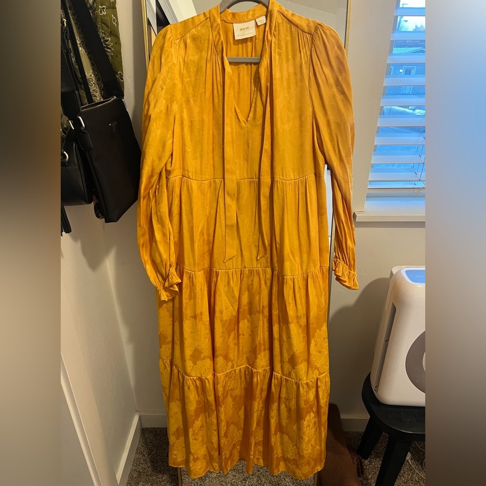 Anthropologie Maeve Tiered Midi Dress